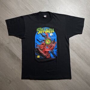 Vintage 1992 Spawn Comic T Shirt Men's Sz L Screen Spawntastic Apparel 90s USA